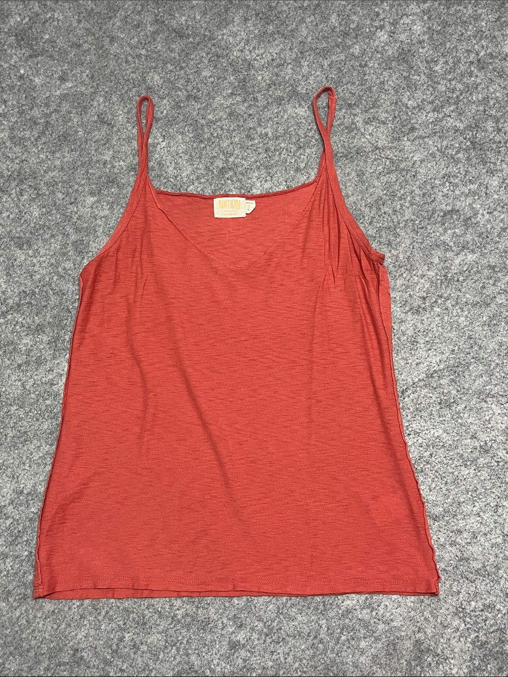 Nation LTD Rust-Orange Spaghetti Strap Camisole